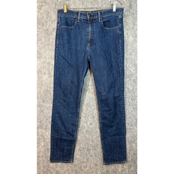 Rag & Bone Wmns Dark Blue High Rise Straight Leg Denim Jeans Size 28 Made in USA - Picture 1 of 9